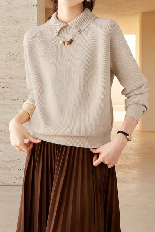 Perla - Jersey elegante con perlas