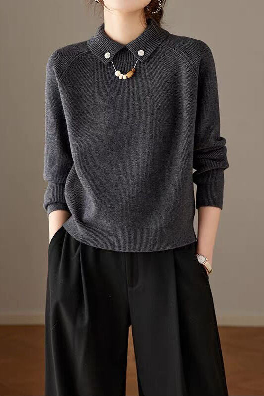 Perla - Jersey elegante con perlas
