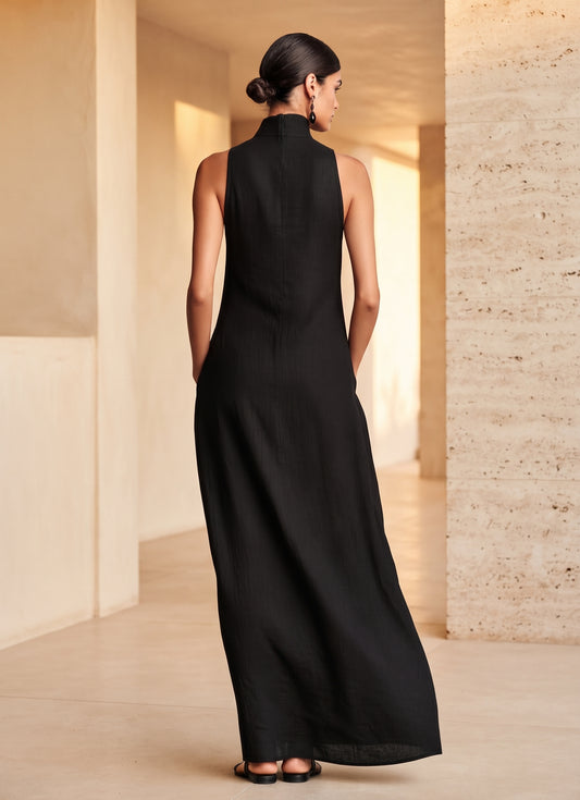 Iris - vestido con cuello halter