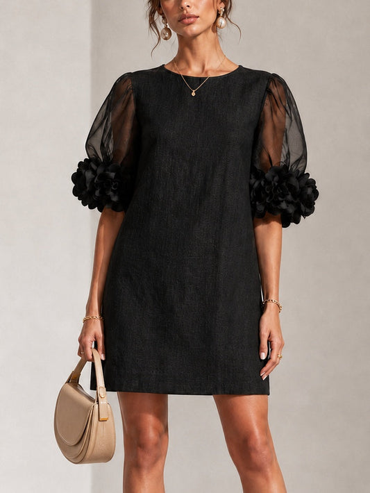 Ona - Vestido con mangas abullonadas