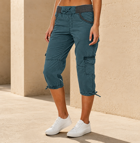 Capri - Pantalón Cargo de Talle Alto