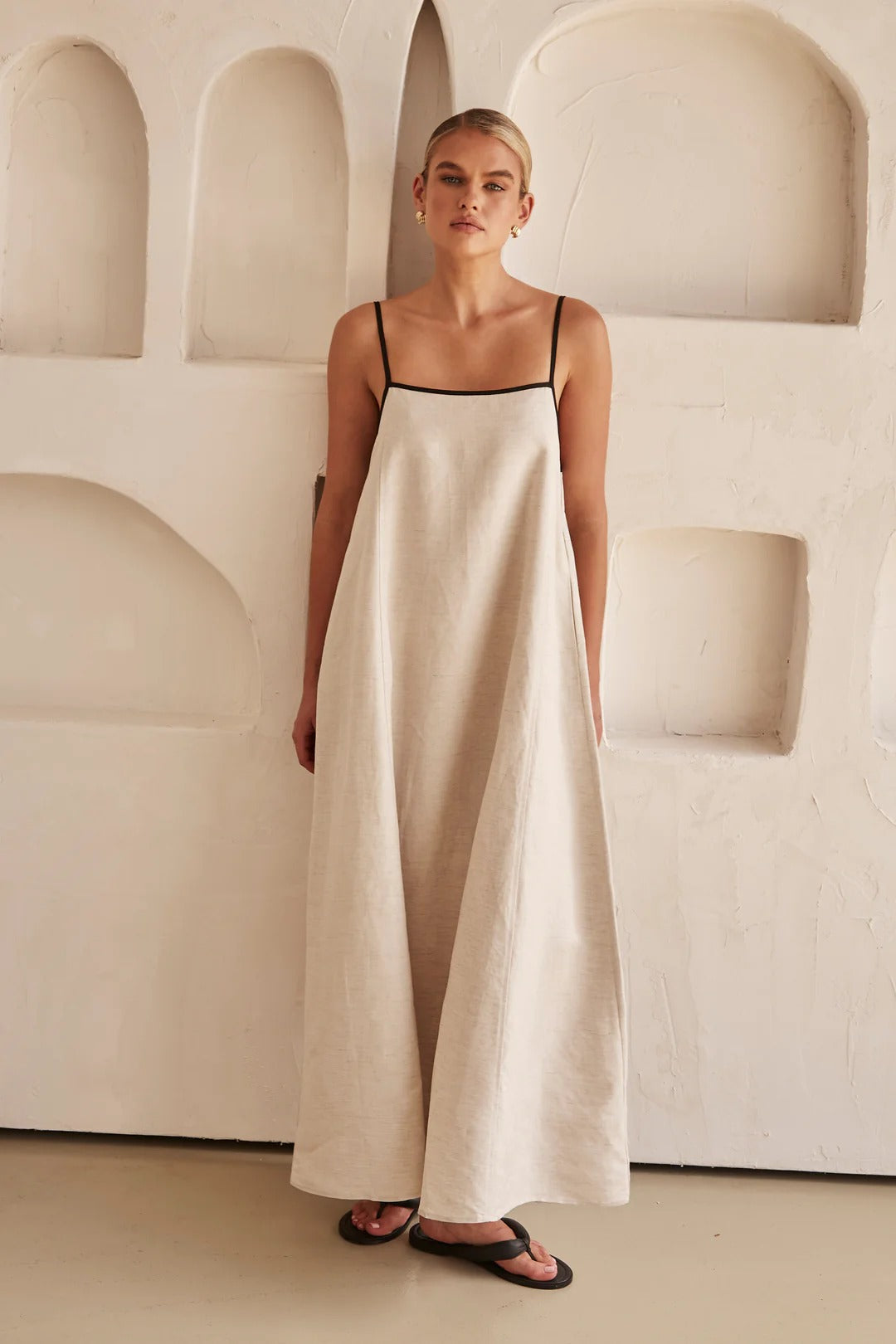 Vestido lino Capri