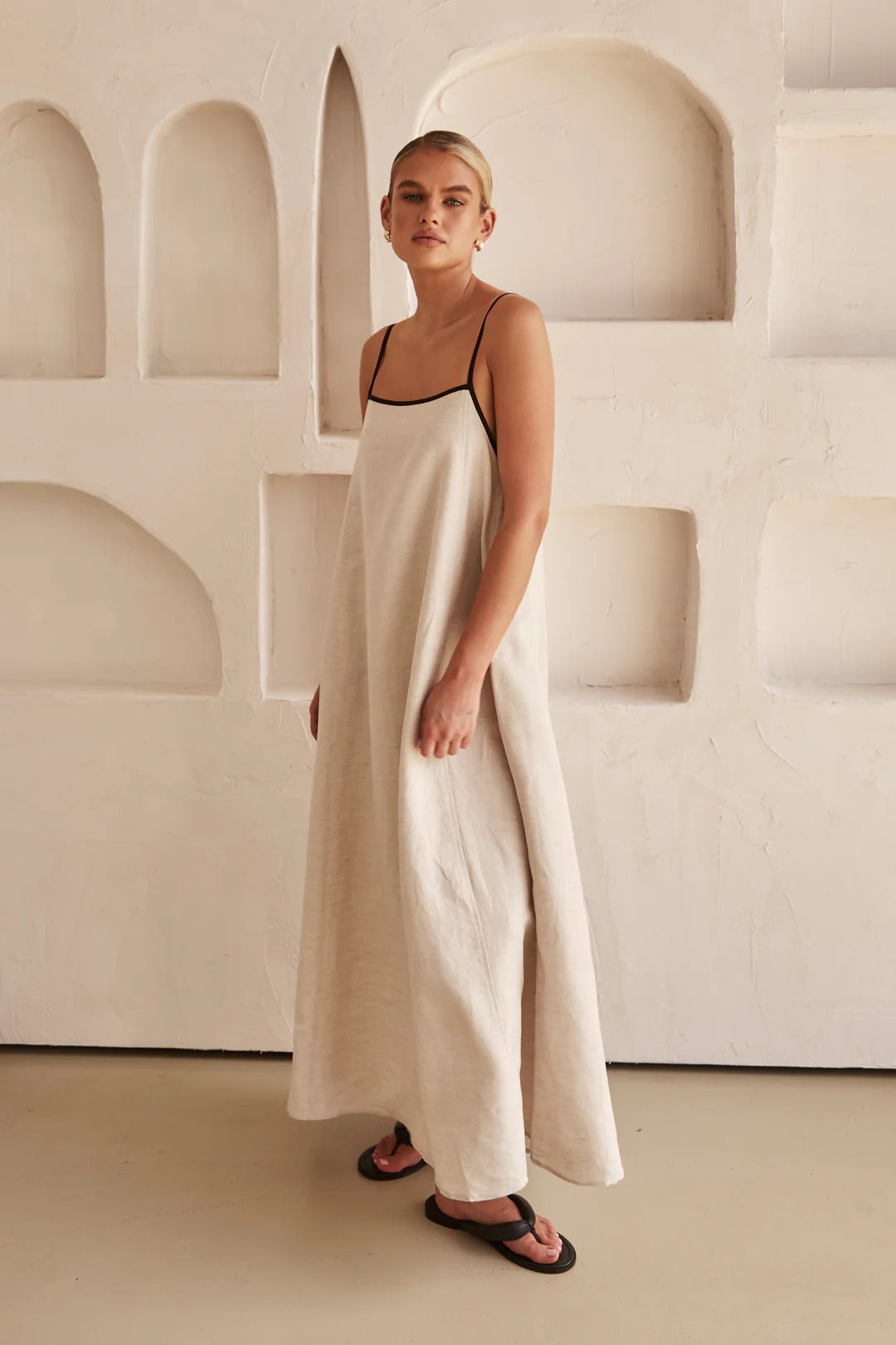 Vestido lino Capri