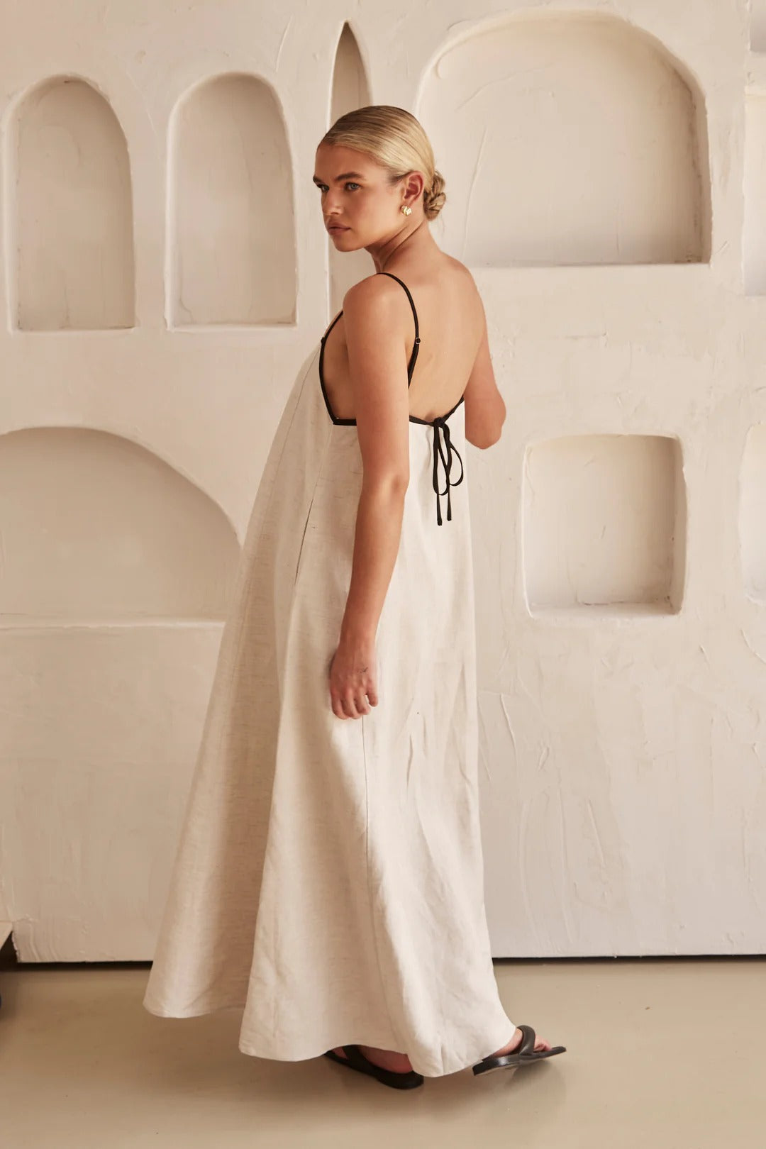 Vestido lino Capri