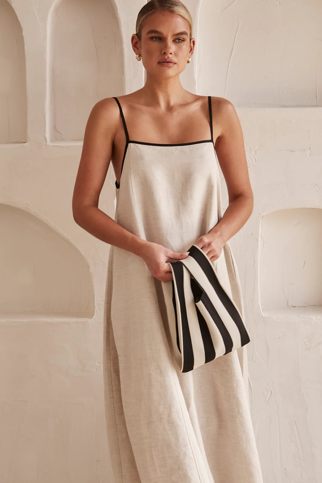 Vestido lino Capri