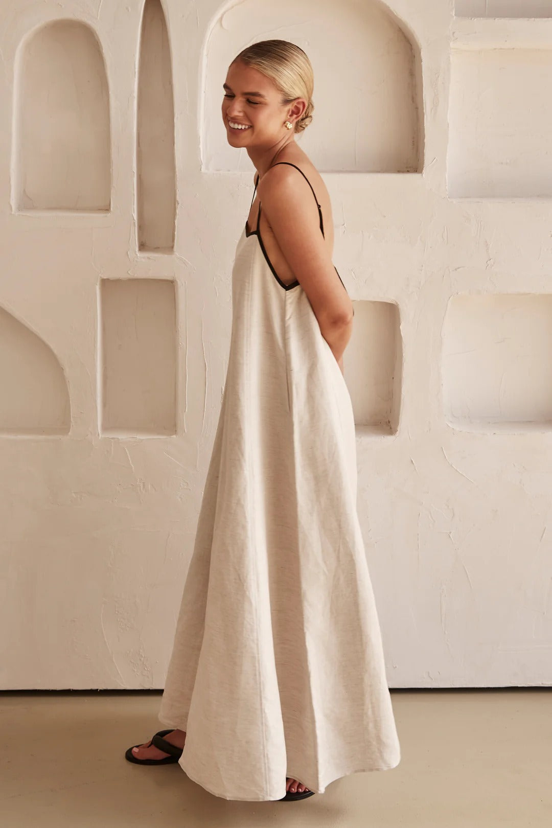 Vestido lino Capri
