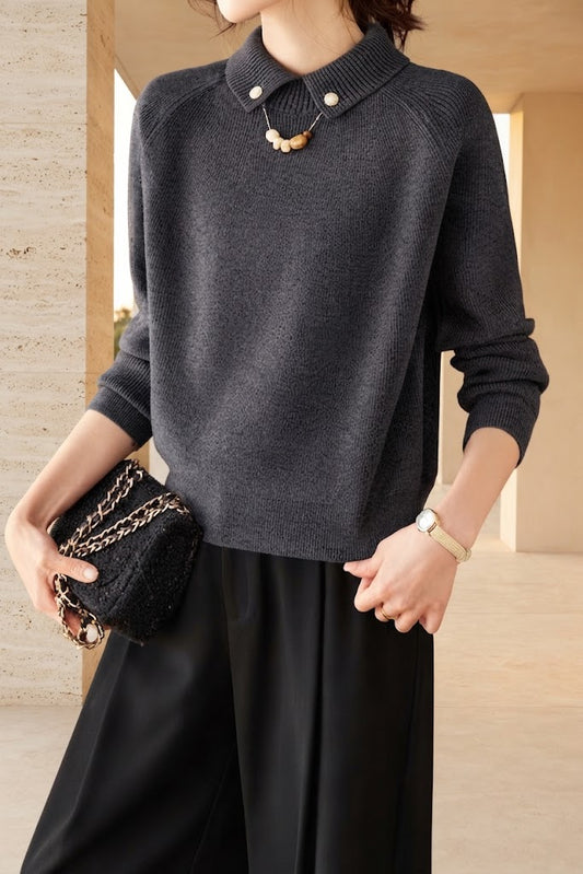 Perla - Jersey elegante con perlas