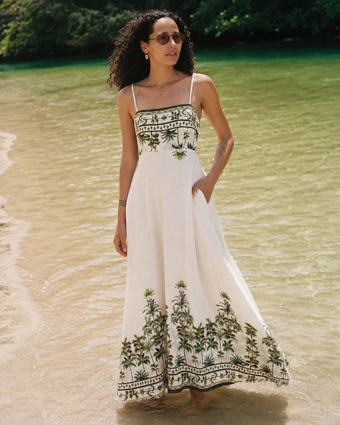 Vestido brisa de olivo