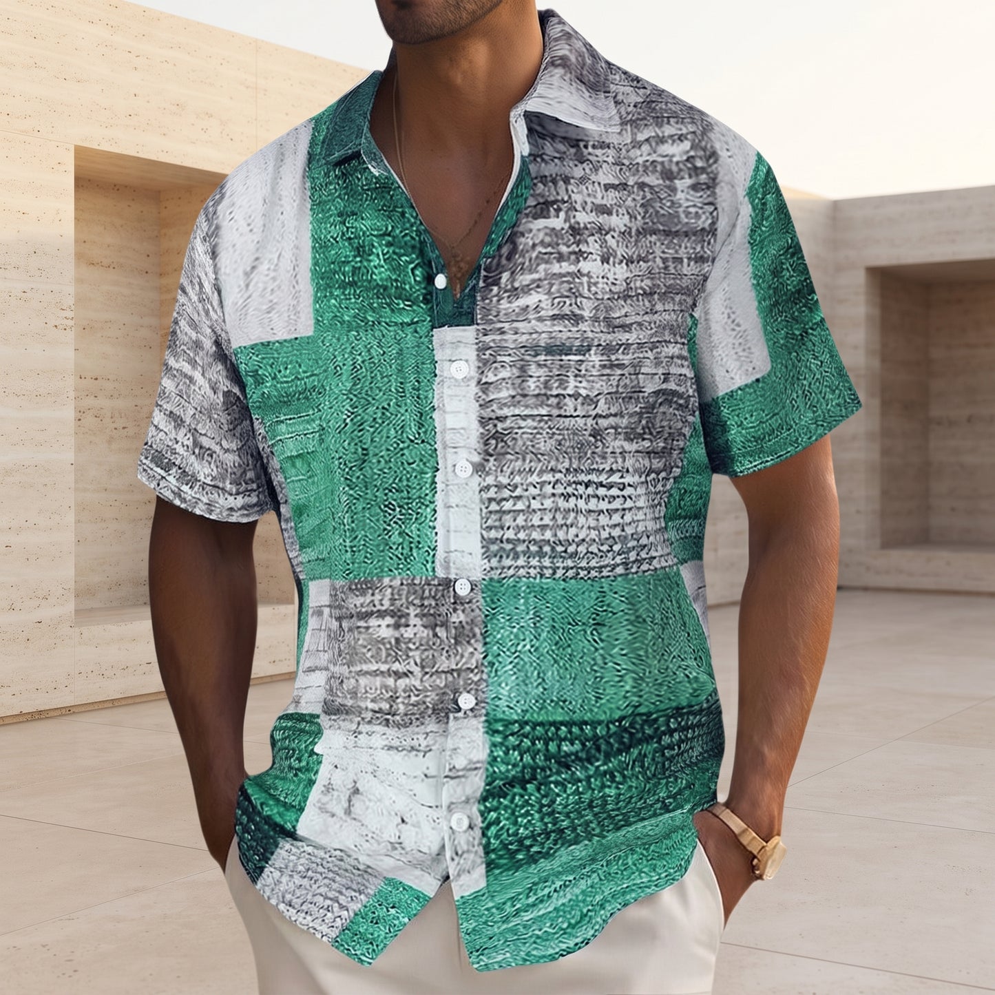 Marrakech - camisa fluida hombre