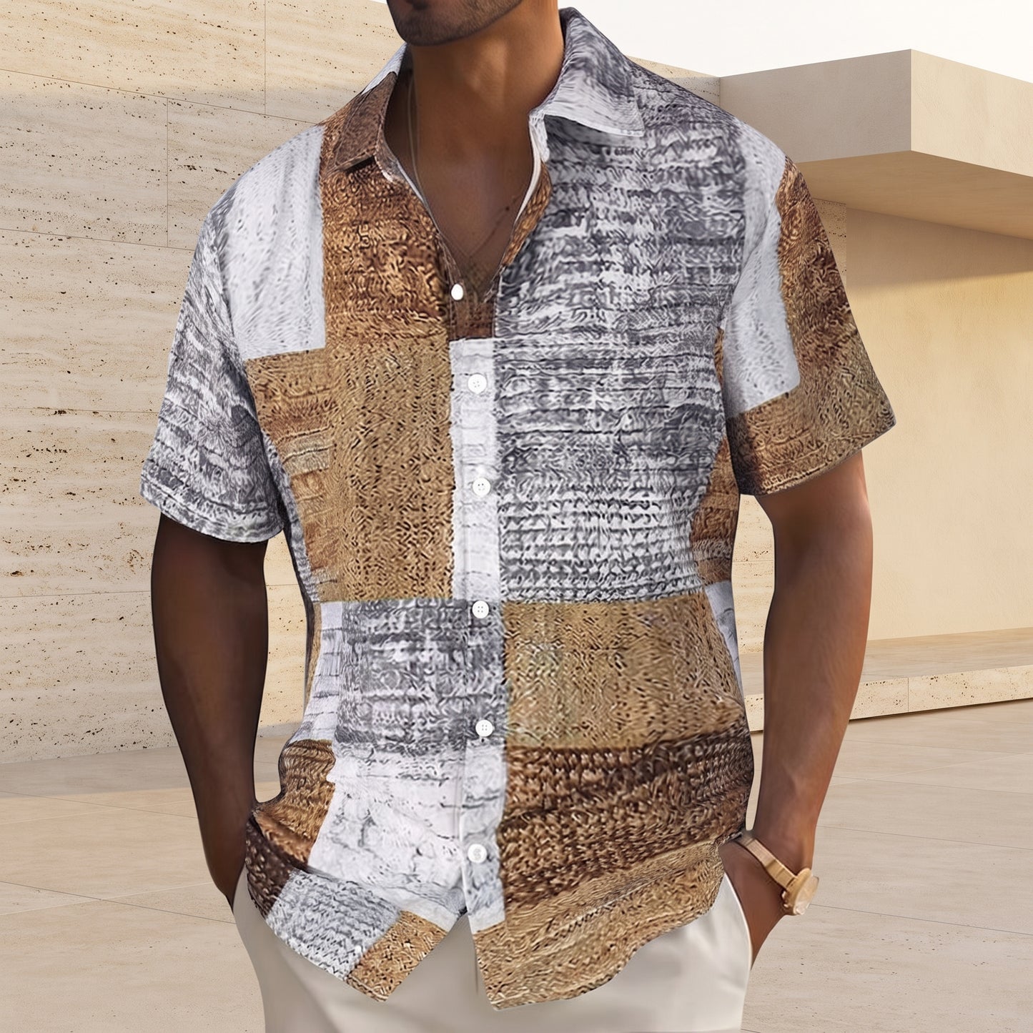 Marrakech - camisa fluida hombre