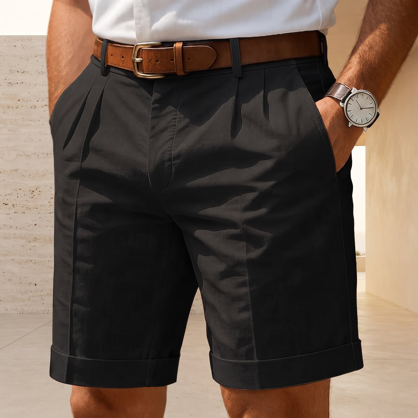 Santiago - pantalones cortos elegantes