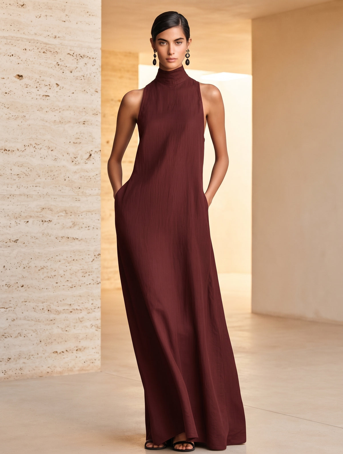 Iris - vestido con cuello halter