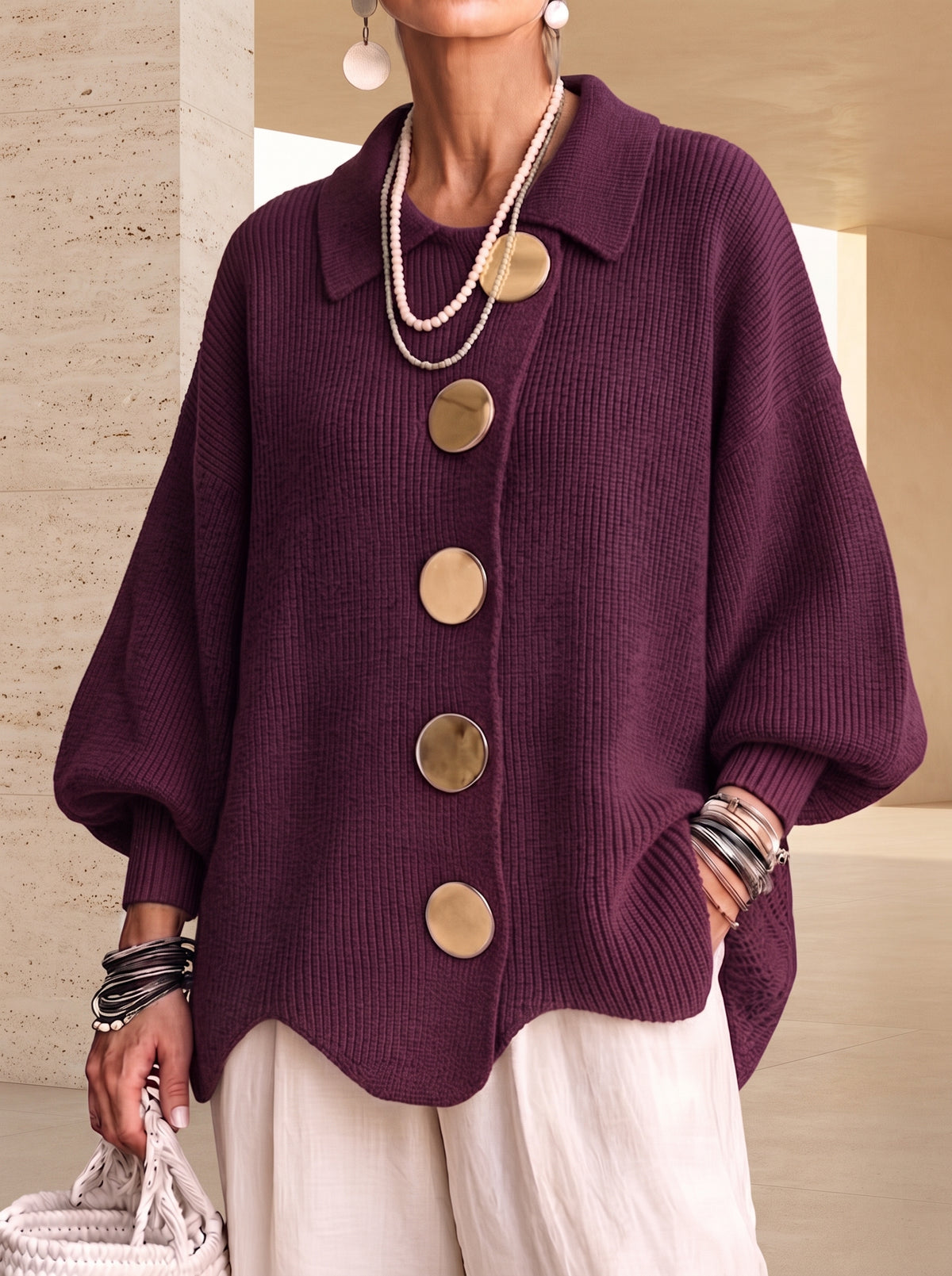 María - cardigan de punto elegante