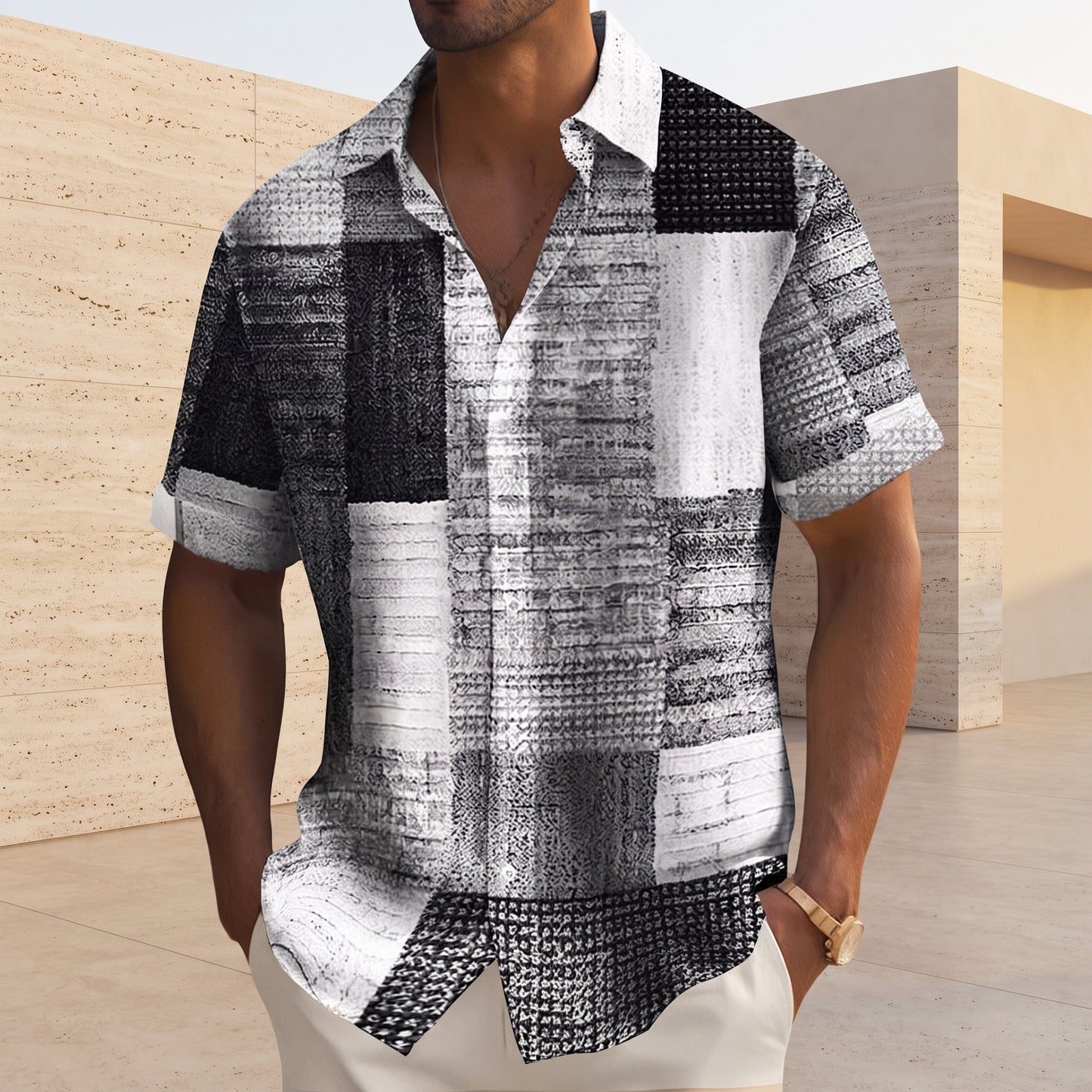 Marrakech - camisa fluida hombre