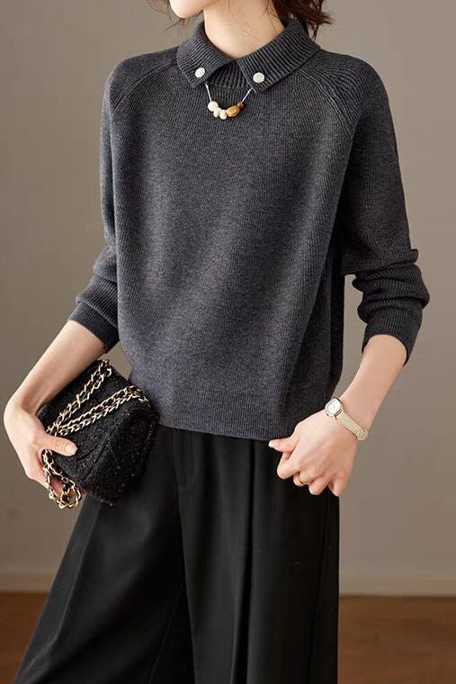 Perla - Jersey elegante con perlas