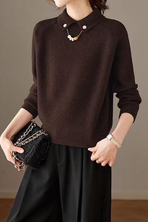 Perla - Jersey elegante con perlas