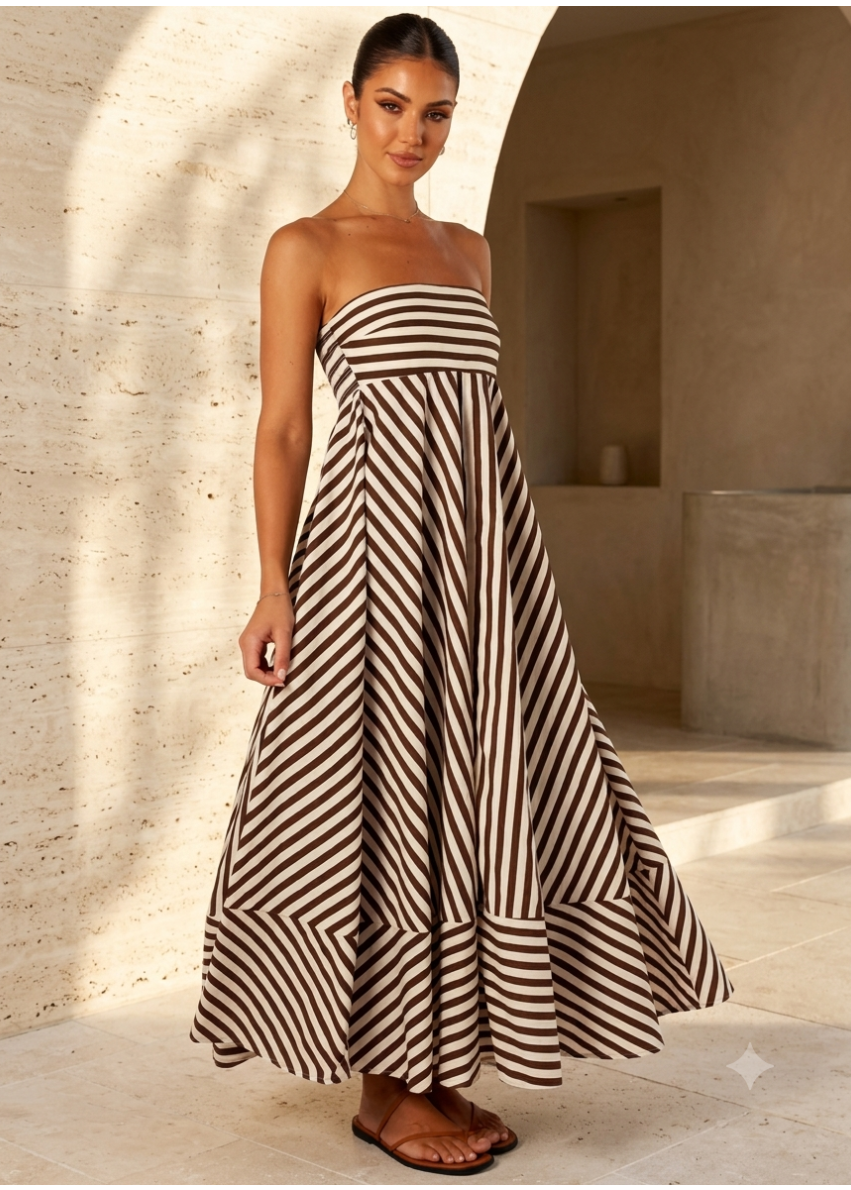Siena - vestido palabra de honor y caída fluida