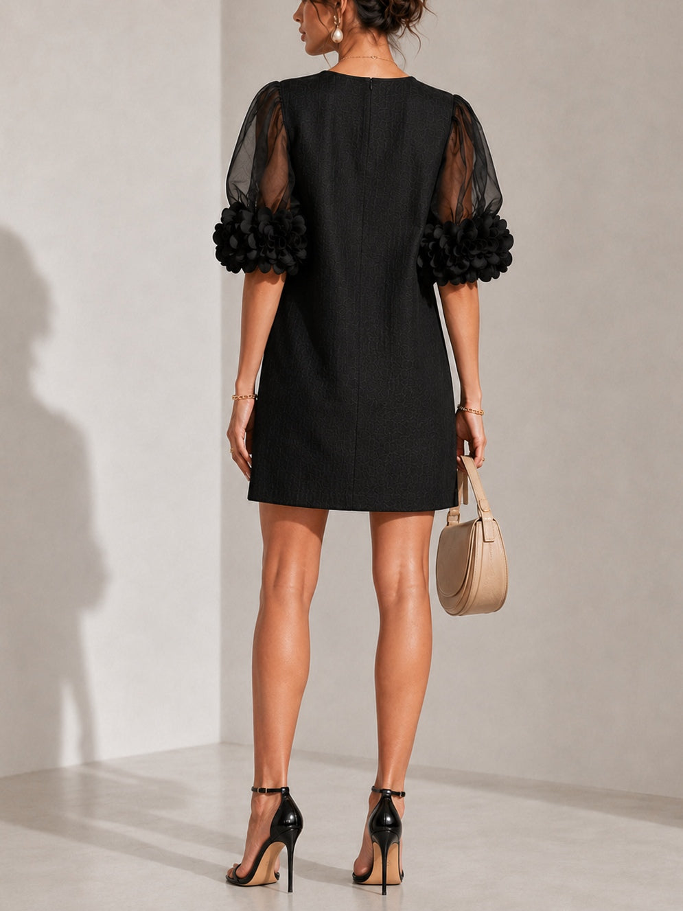Ona - Vestido con mangas abullonadas