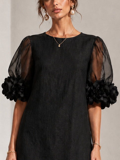 Ona - Vestido con mangas abullonadas