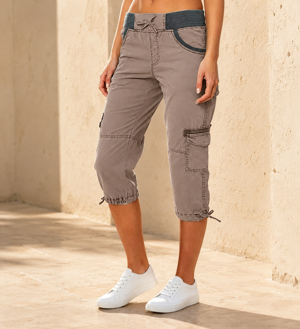 Capri - Pantalón Cargo de Talle Alto