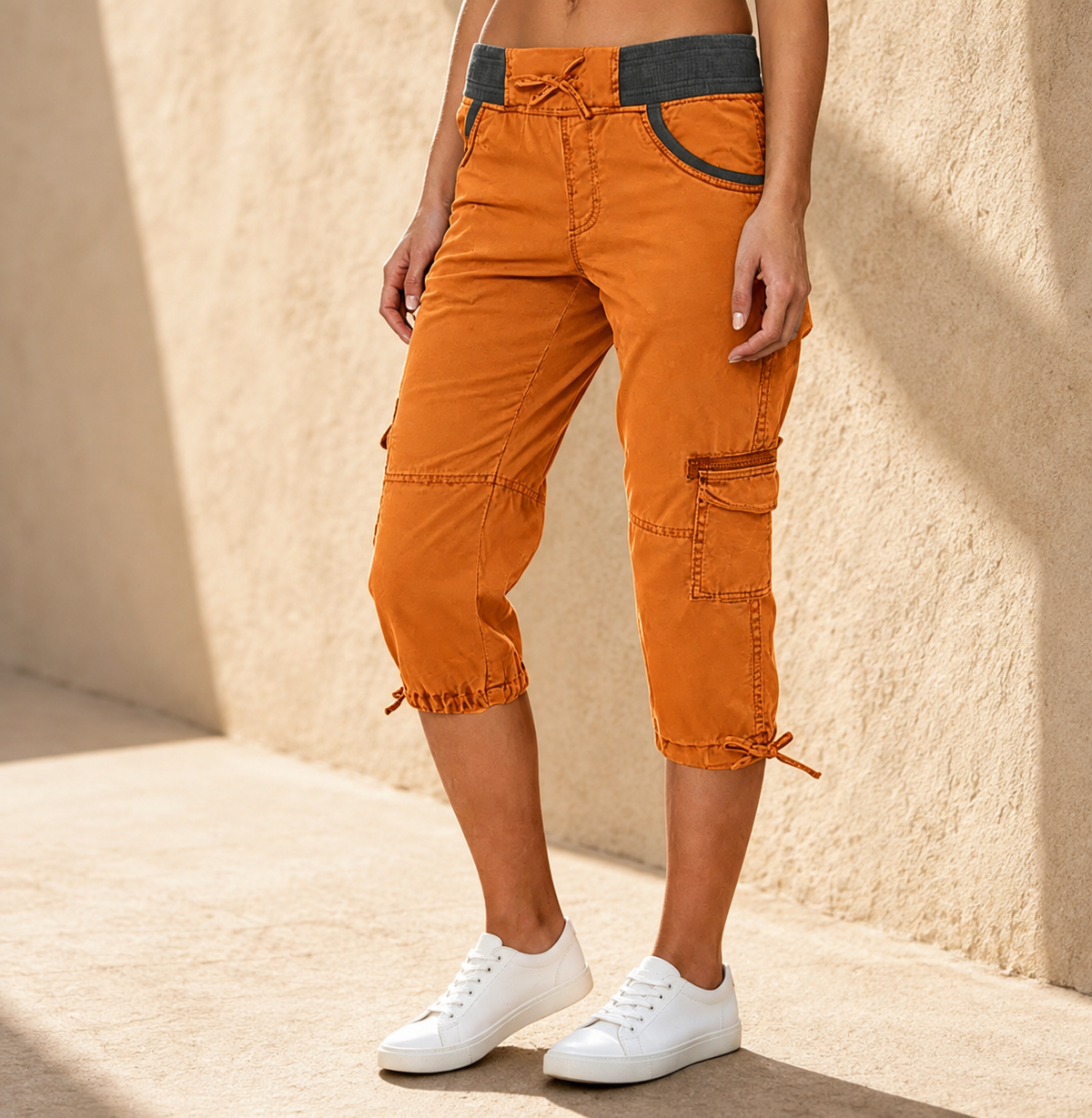 Capri - Pantalón Cargo de Talle Alto