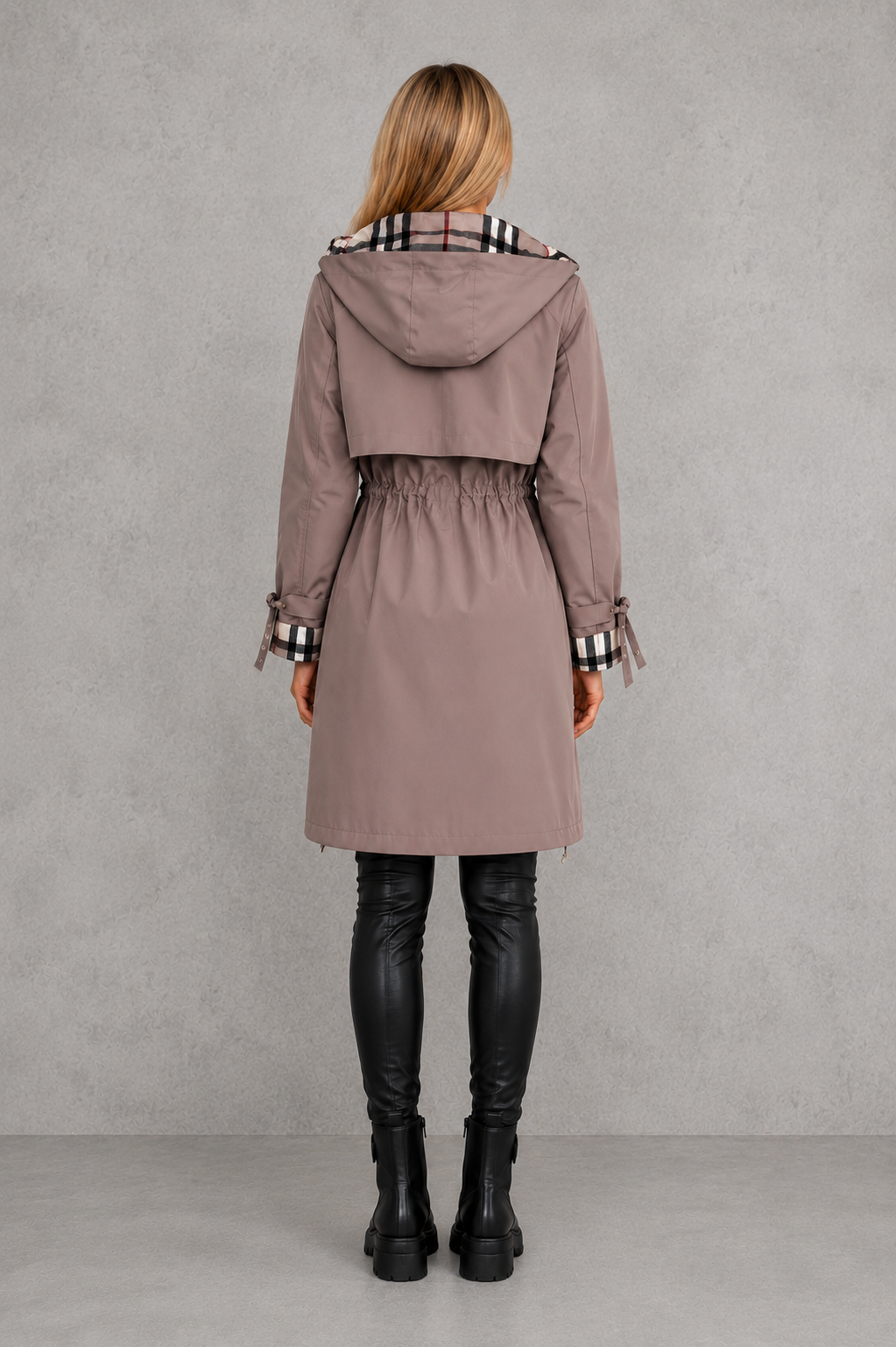 Coral - Abrigo waterproof con capucha